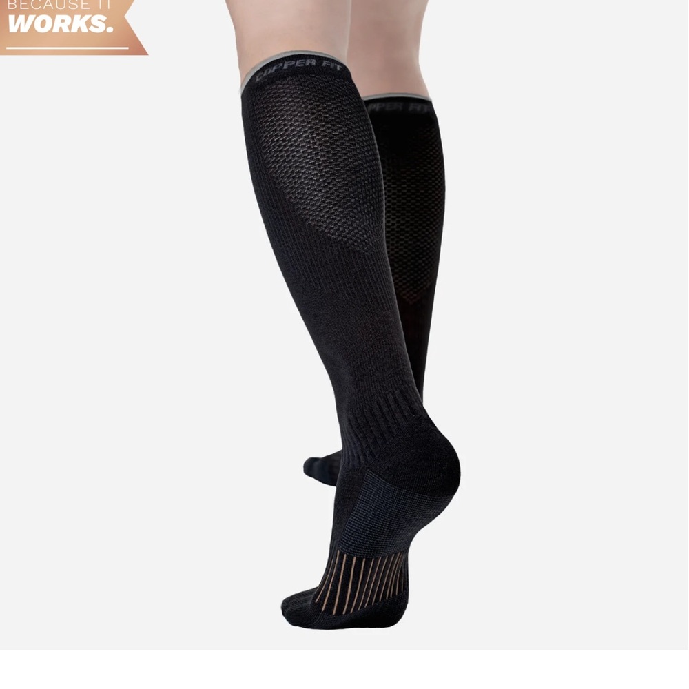 Copper Fit Black Athletic‎ Compression Socks